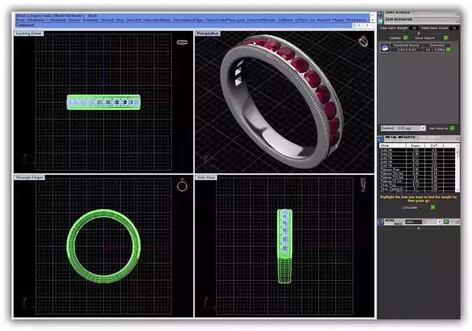 Silver Ring With Ruby 16