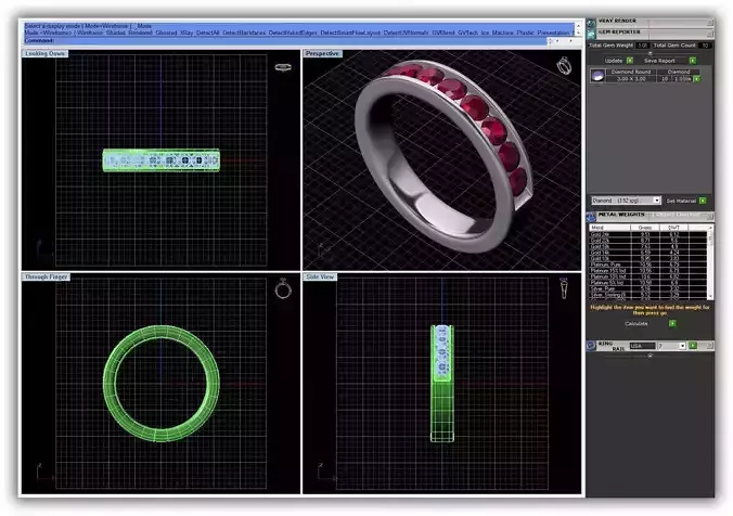Silver Ring With Ruby 17