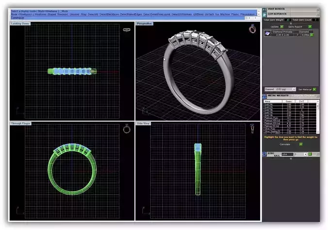 Silver Ring With Diamonds 23