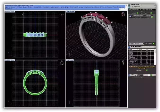 Silver Ring With Ruby 19