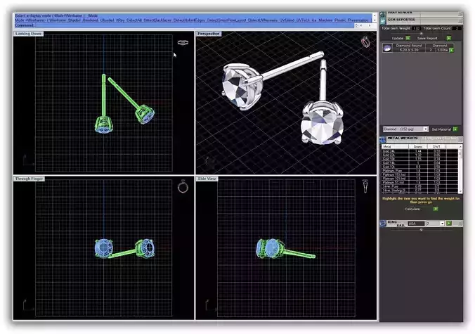 Simple Ear Studs With Diamond