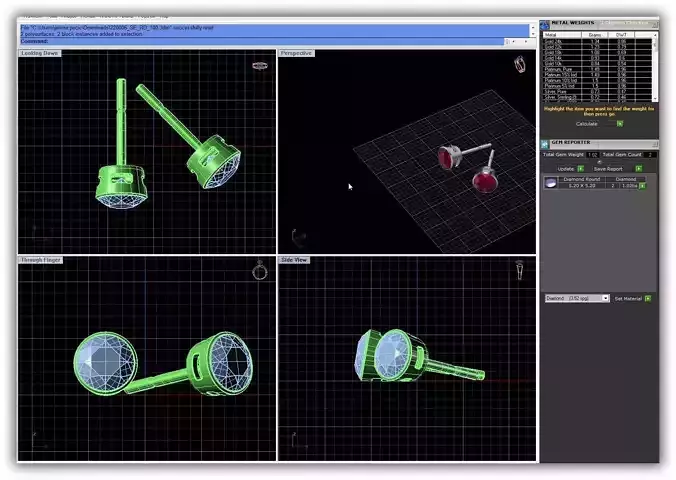 Simple Ear Studs With Ruby 1