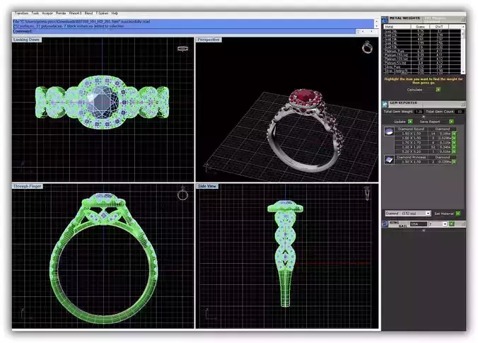 Squircle Halo Ring With Gemstones