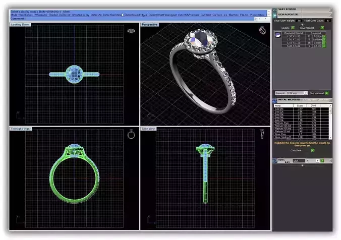 Round Shaped Halo Ring With Diamonds 4