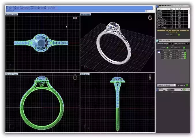 Round Shaped Halo Ring With Diamonds 9