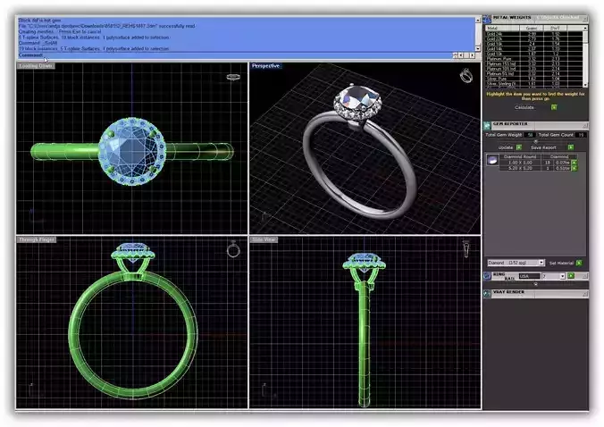 Round Shaped Halo Ring With Diamonds 13