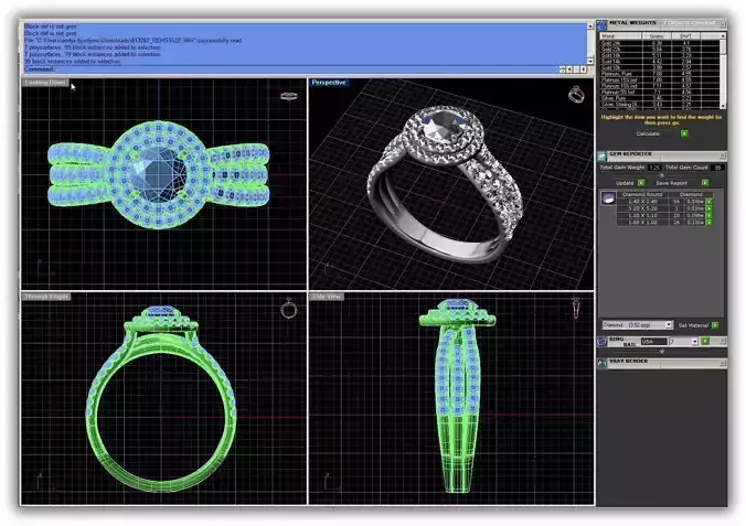 Round Shaped Halo Ring With Diamonds 15