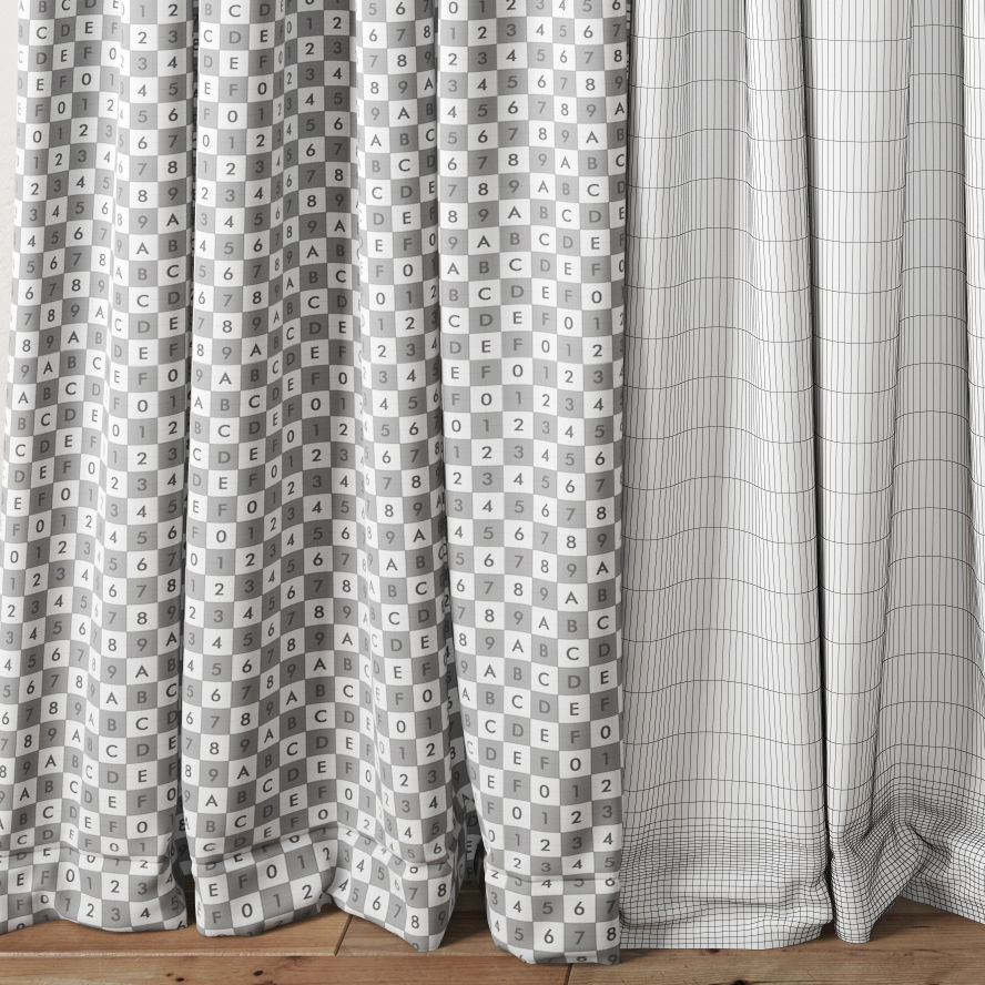 Curtain 102 3D model_2