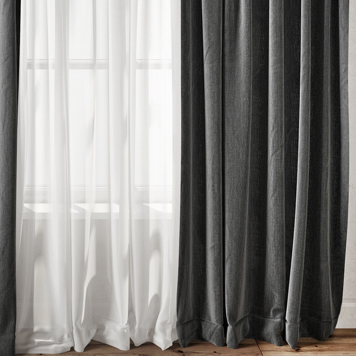 Curtain 102 3D model_4
