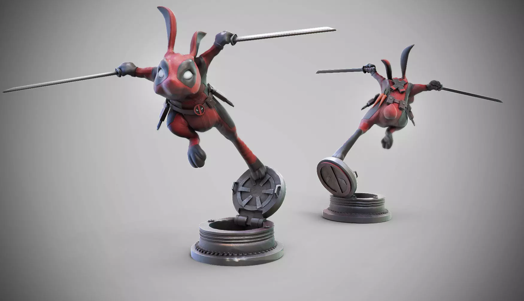 BunnyPool the Rabbit Merc 3D print model