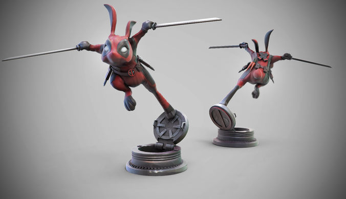 BunnyPool the Rabbit Merc 3D print model