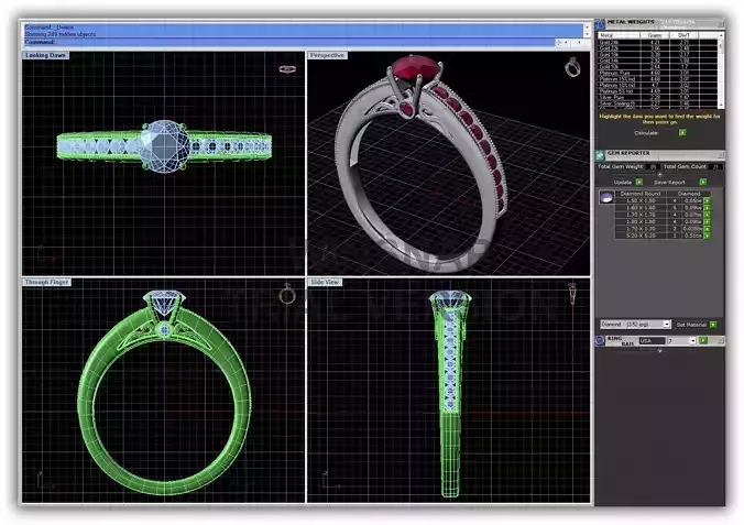 Silver Engagement Ring With Ruby 6