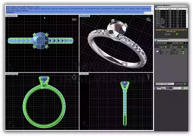 Side Stone Ring With Diamonds 19