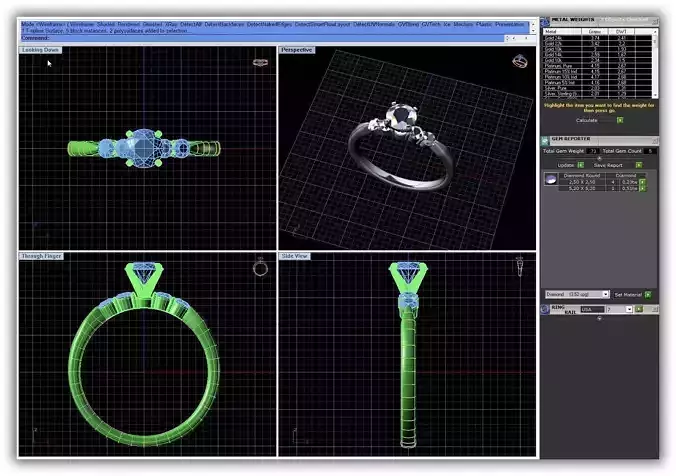 Silver Ring With Diamonds 26