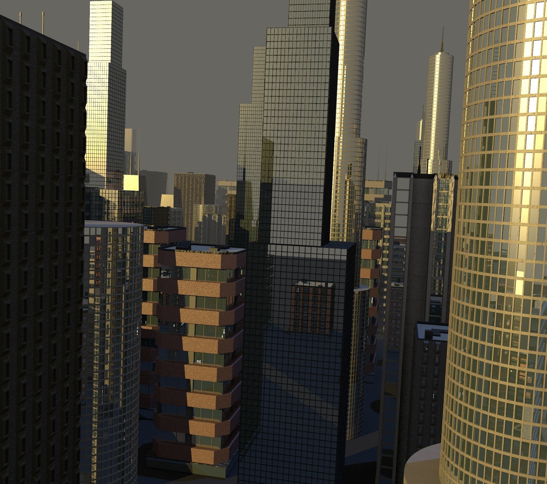 High Quality CityScape 3D model_1