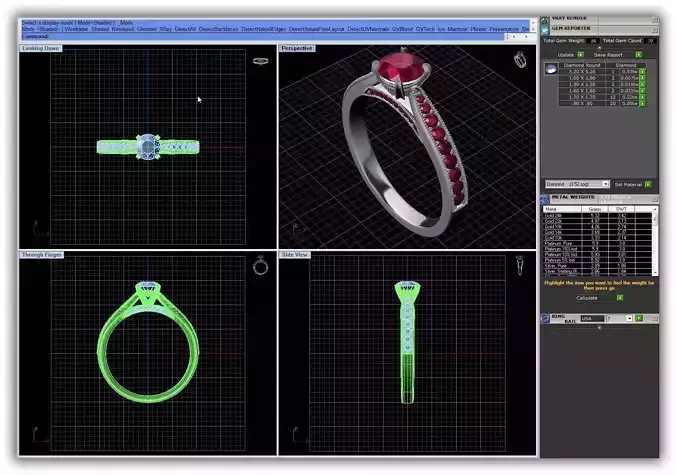 Silver Engagement Ring With Ruby 9