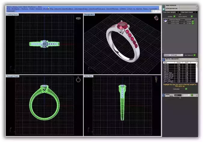 Silver Engagement Ring With Ruby 10