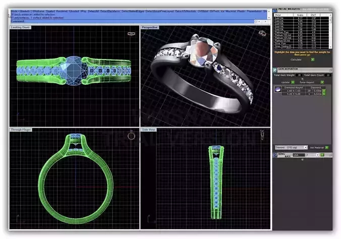 Engagement Ring With Diamonds 241