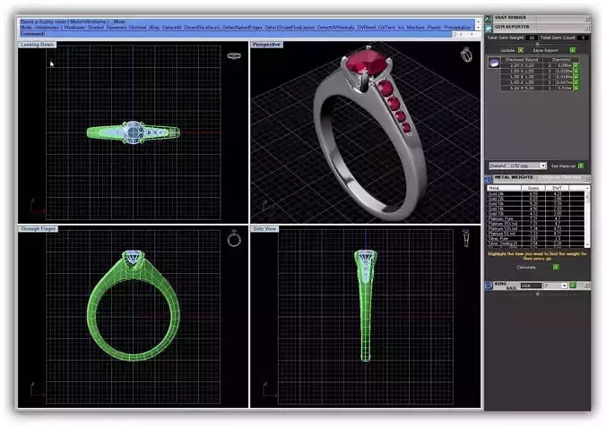 Silver Engagement Ring With Ruby 11