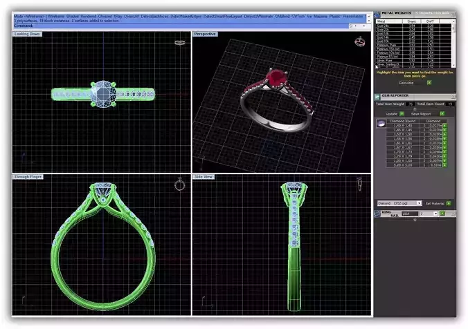 Engagement Ring With Ruby 1