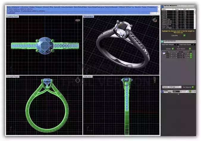 Silver Ring With Diamonds 27