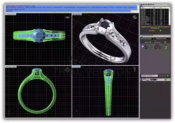 Silver Ring With Diamonds 29