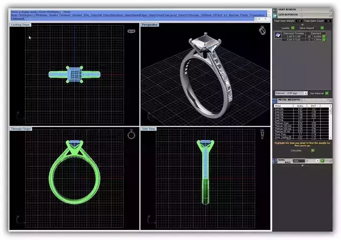 Princess Cut Diamond Engagement Ring 1