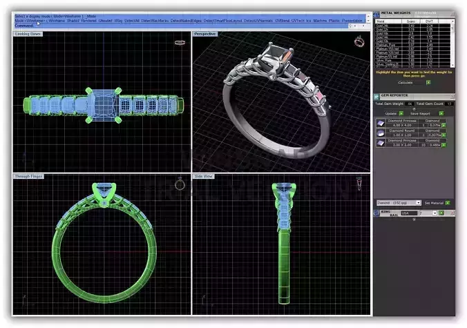 Princess Cut Diamond Engagement Ring 3