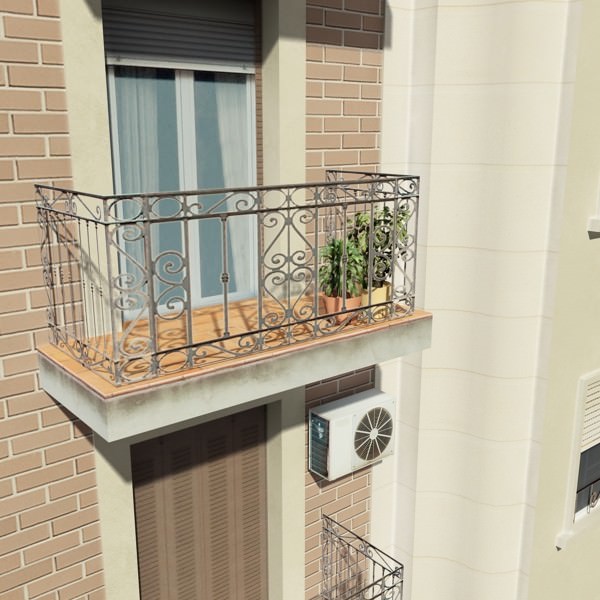 Photorealistic Low Poly Building Low-poly 3D model_5