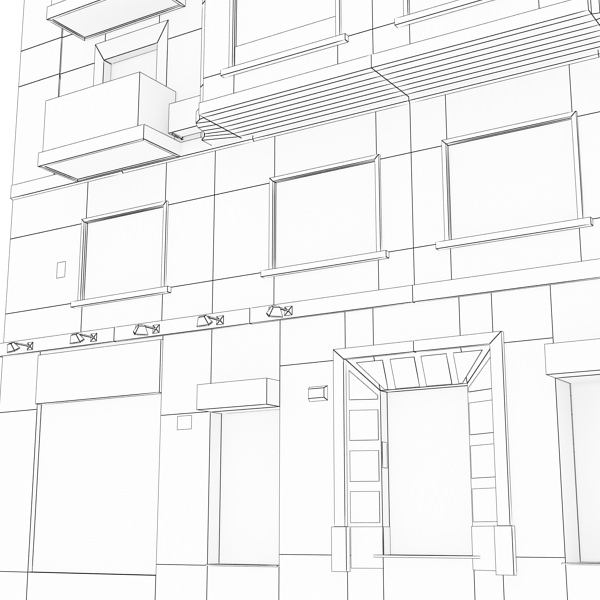 Photorealistic Low Poly Building Low-poly 3D model_11