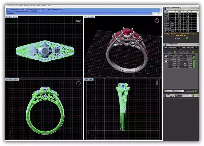 Silver Ring With Gemstones 8