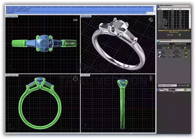 Silver 3 Stone Ring 3