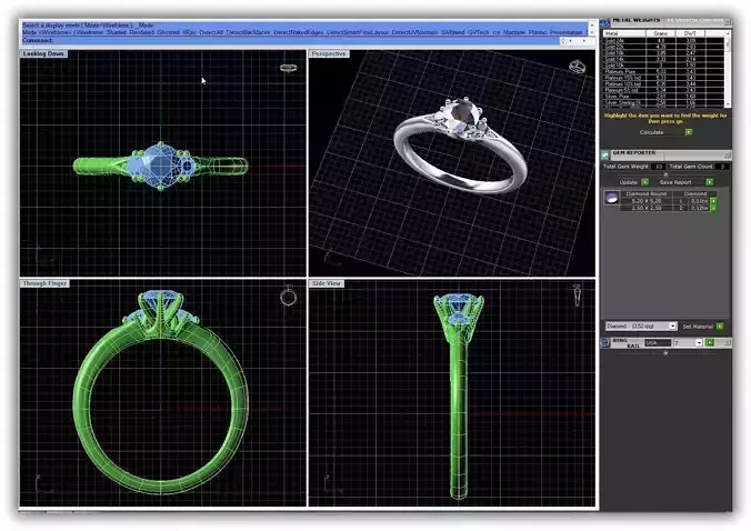 Simple Engagement Ring With Diamonds 1