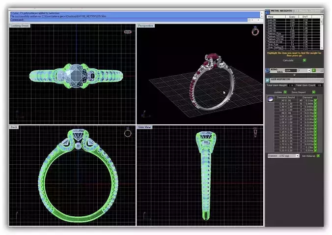 Engagement Ring With Gemstones 1