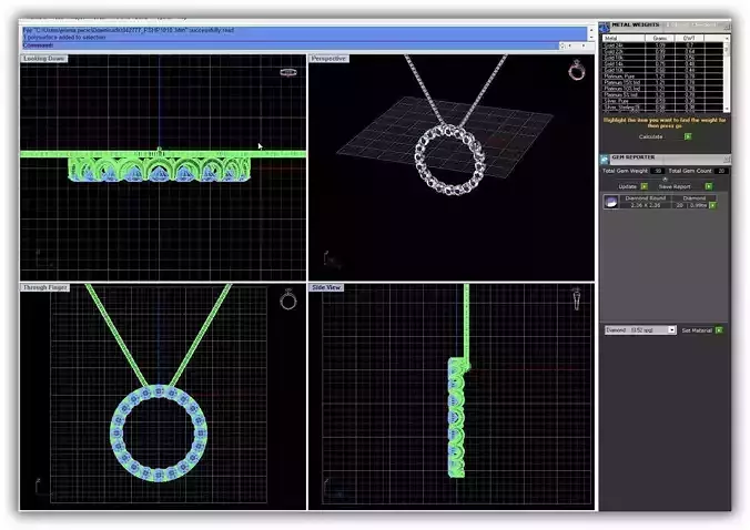 Round Shaped Pendant With Diamonds 6