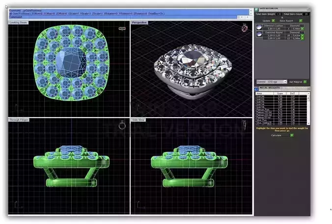 Squircle Shaped Halo Pendant With Diamonds 1