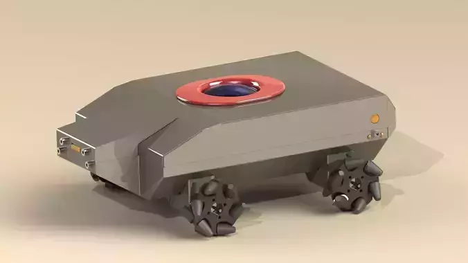 Robot Mecanum Wheels Free 3D model