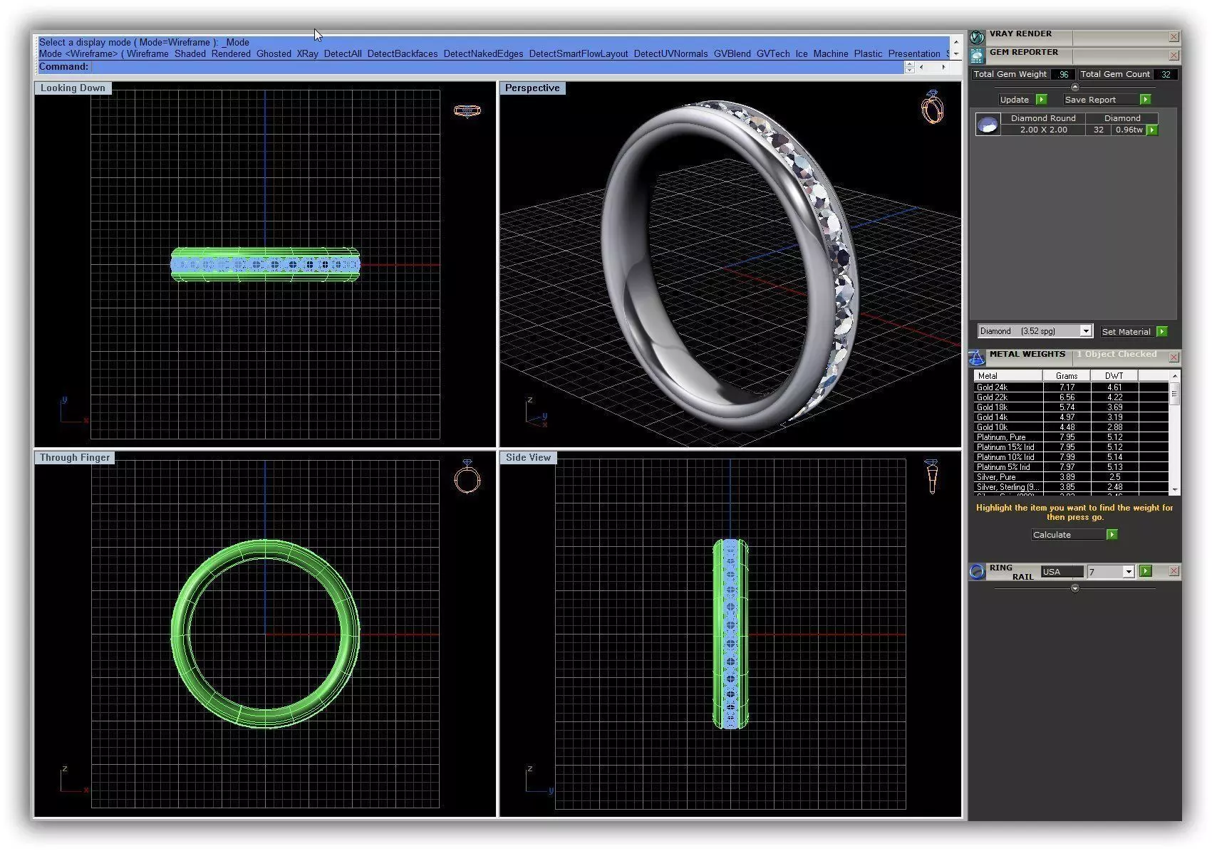 Eternity Ring With Diamonds 8 3D print model_0