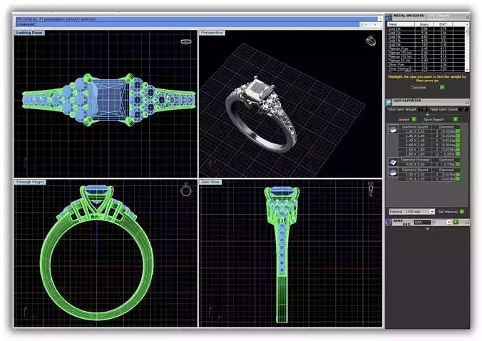 Princess Cut Diamond Engagement Ring 6