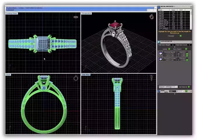 Princess Cut Engagement Ring 1