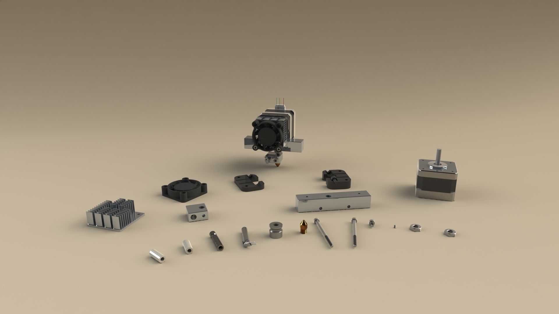 Head extruder Free 3D model_1