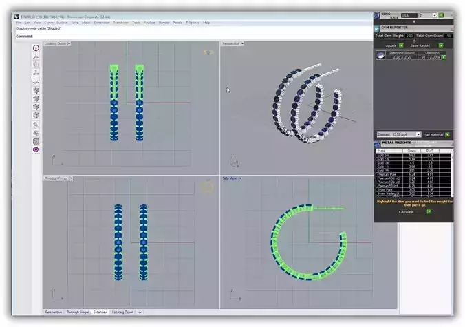 Earrings With Sapphire