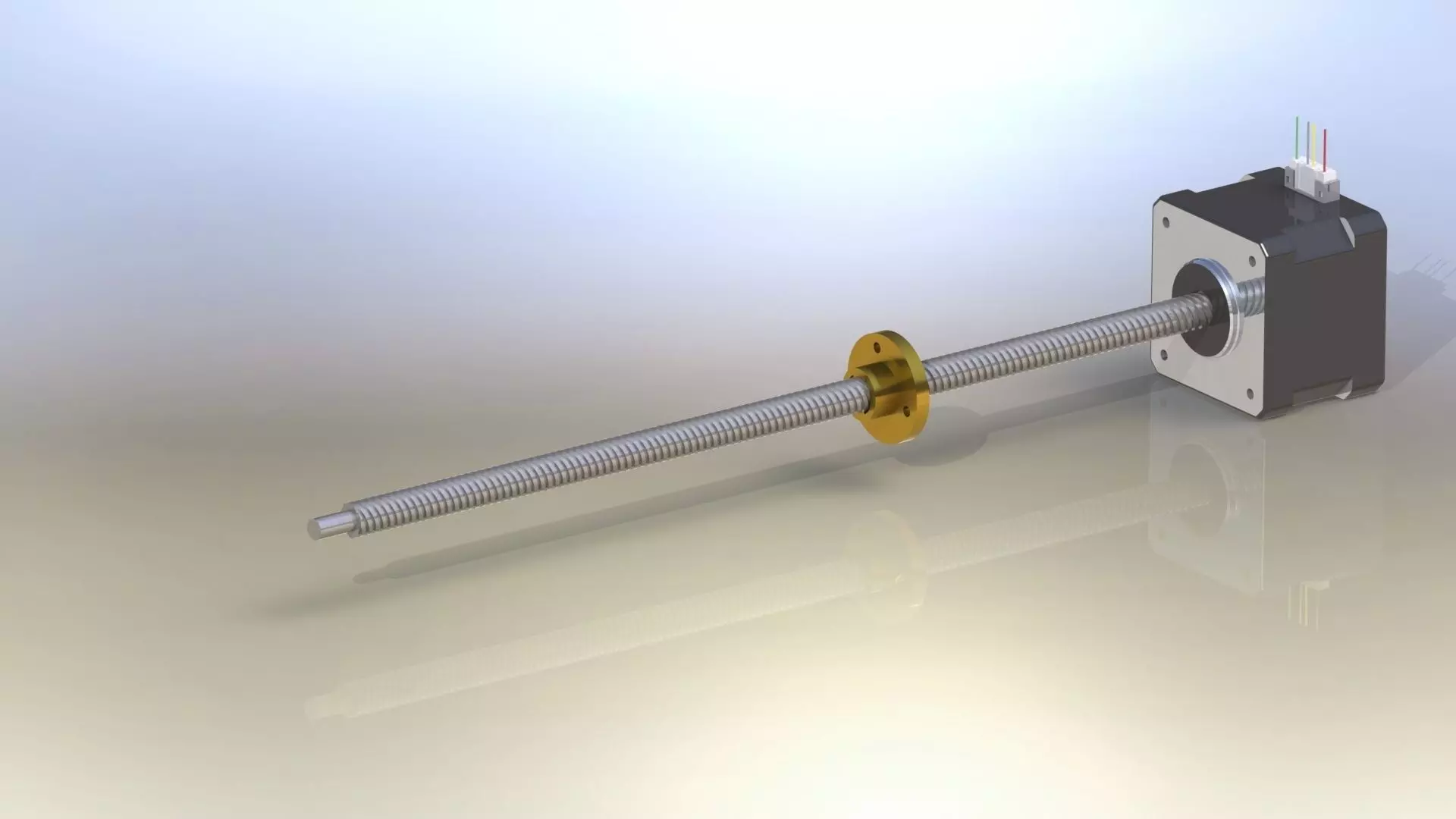 Stepper screw shaft Free 3D model