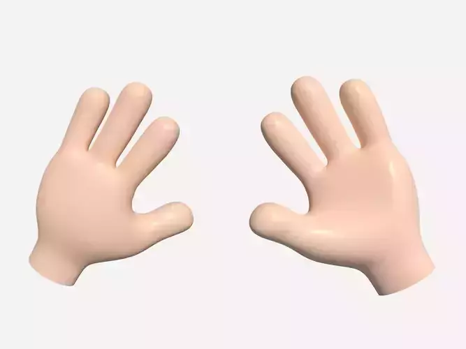 Cartoon Hand - Four Toon Fingers