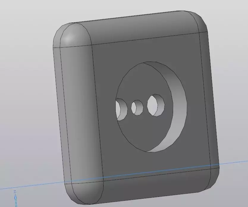 socket housing 3D print model_0