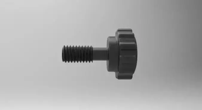 M6 plastic screw 3D print model