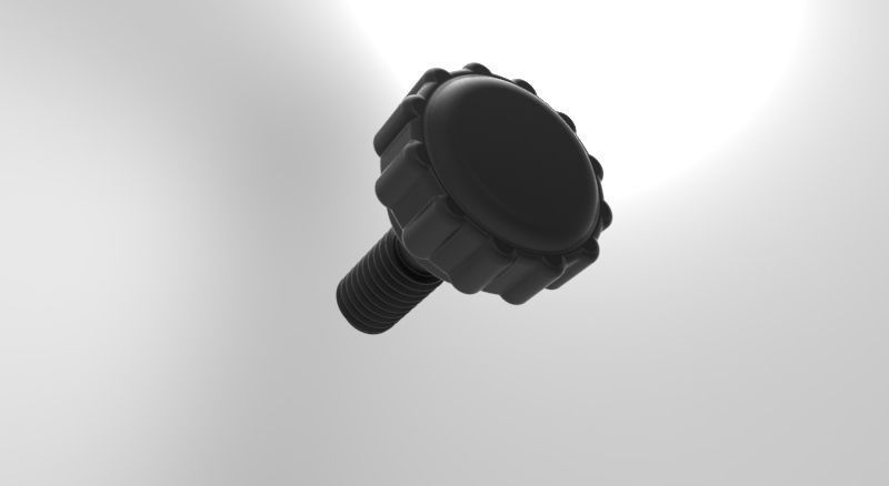 M6 plastic screw 3D print model_1
