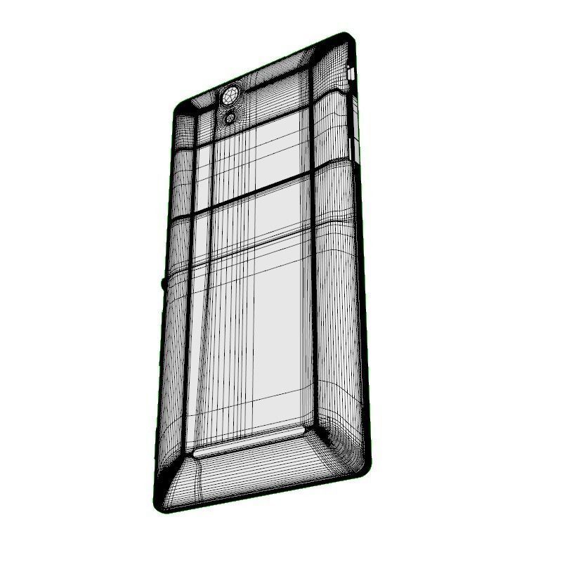 SONY XPERIA C3 GSM PHONE DUAL SIM WHITE 3D model_11