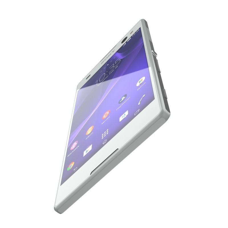 SONY XPERIA C3 GSM PHONE DUAL SIM WHITE 3D model_4