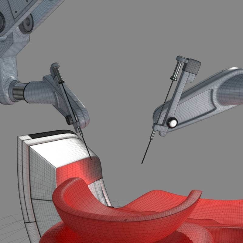 Robotic Surgeon  Low-poly 3D model_13